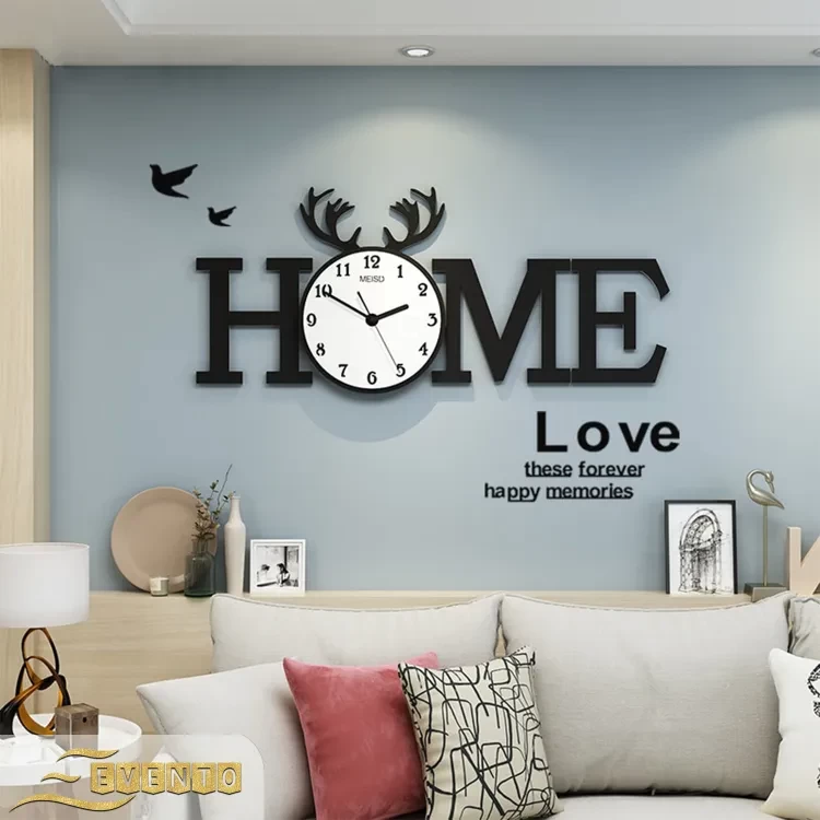 Wooden Wall Clock Stylish Design Home Decoration Wall Hanging Clock new