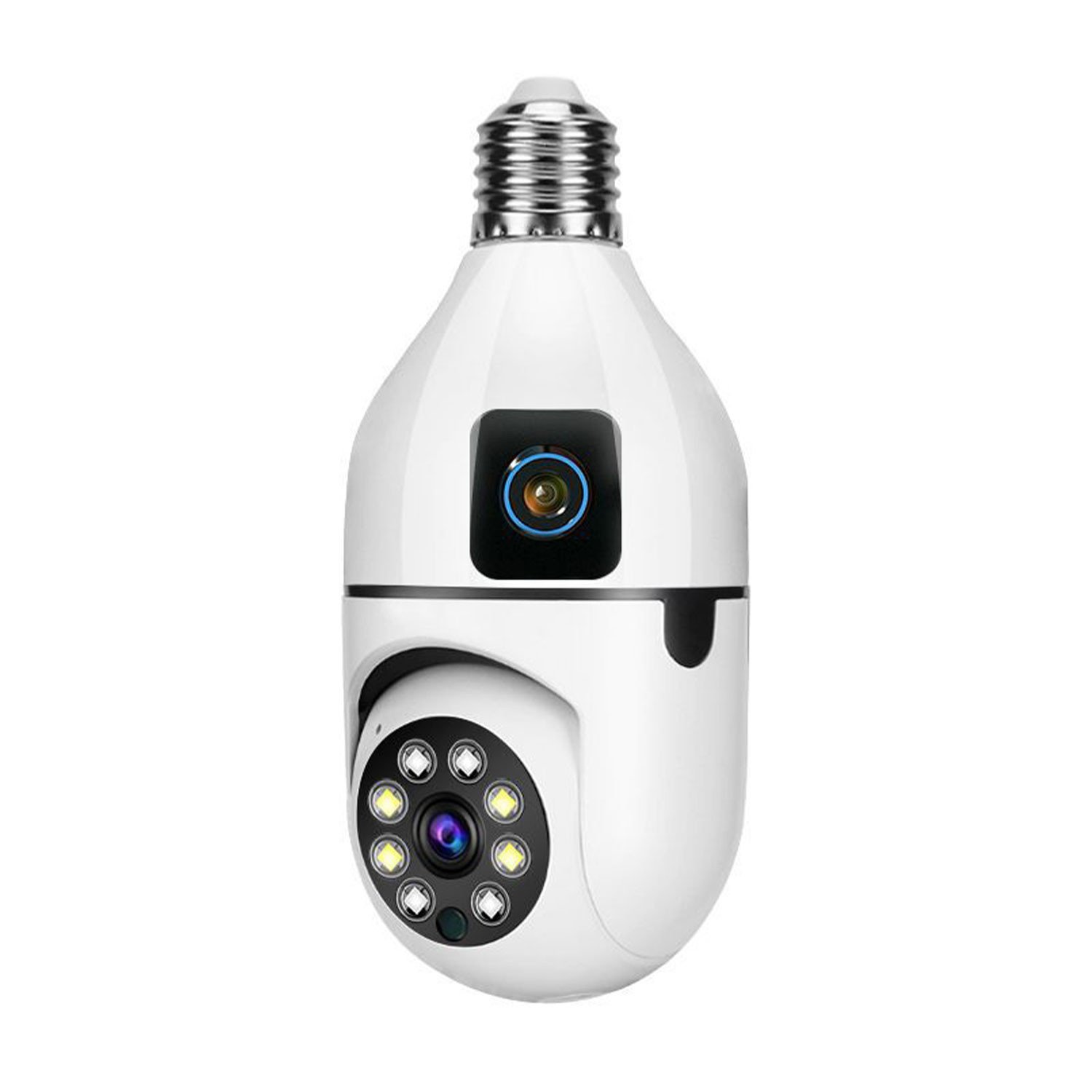 SPEED-X SP-E28-2 DUAL LENS BULB CAMERA 1080P WIFI PANORAMIC NIGHT VISION MOTION DETECTION WITH V380 PRO AP