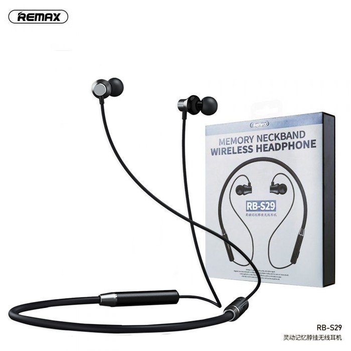 Remax RB-S29 Neck-Wearing Magnetic Wireless Bluetooth 5.0 Headset With Mic HiFi Music Sports Headset