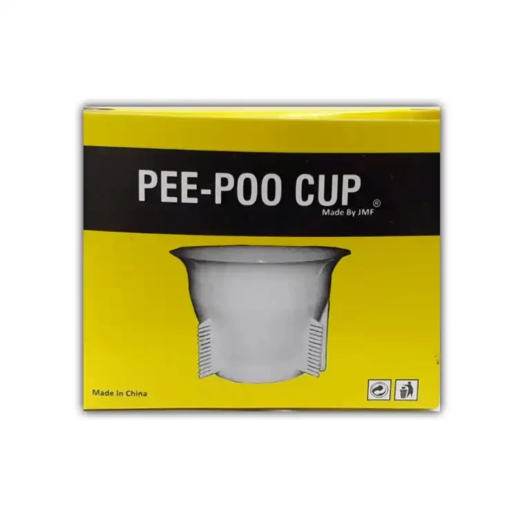 Pee-Poo Cup (WC Safety Cup) Gutter Cap, Toilet Hole Cover, (Pee-Poo Cup), Smell Blocker, Stop Insects & Rats Entrance for Squat Toilet with One Pair of Plastic Glove Only White Colour