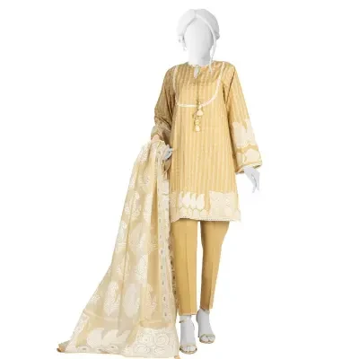 Junaid Jamshed Lawn 3 Piece Unstitched Suit for Women JLAWN-S-22-334 Noor