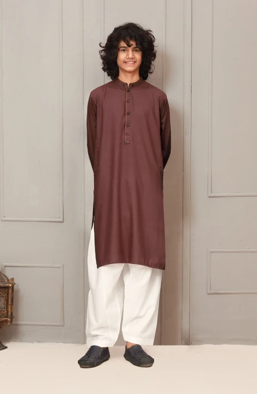 SUMMER'23 TEENS KURTA CASUAL MAROON