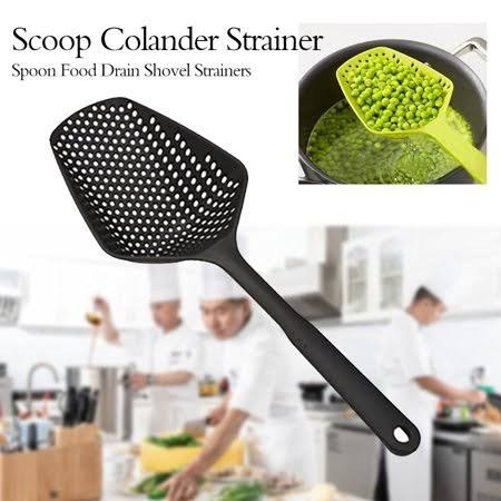 Scoop Colander Strainer Spoon Scoop Colander Nylon Spoon Strainers Non-toxic Durable Nylon