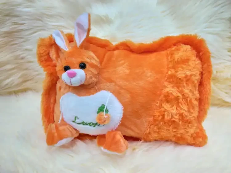 Pillow Case Cushion Filled, Soft Plush Faux for Home Décor Sofa or Car