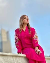 Brothers fashion Stitched Hoor Embroidery 2Pc Dress for Woman