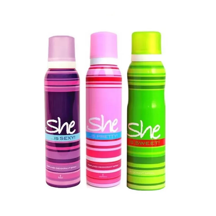 Pack of 3 SHE Body Spray 200 ml Each