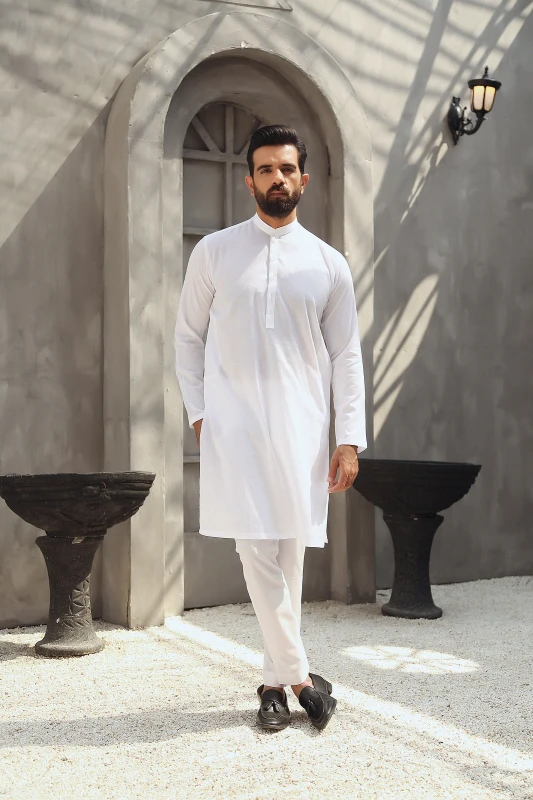 1PC STITCHED WHITE KURTA IST-90